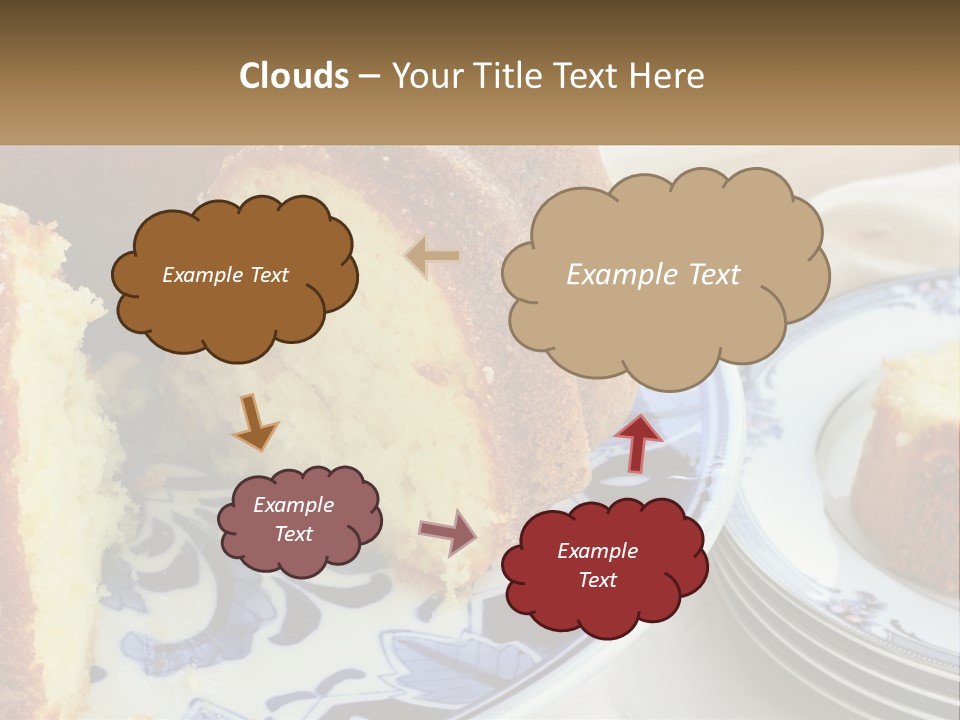 Photography Homemade Sponge Cake PowerPoint Template
