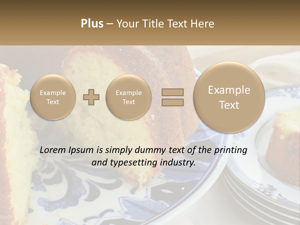 Photography Homemade Sponge Cake PowerPoint Template
