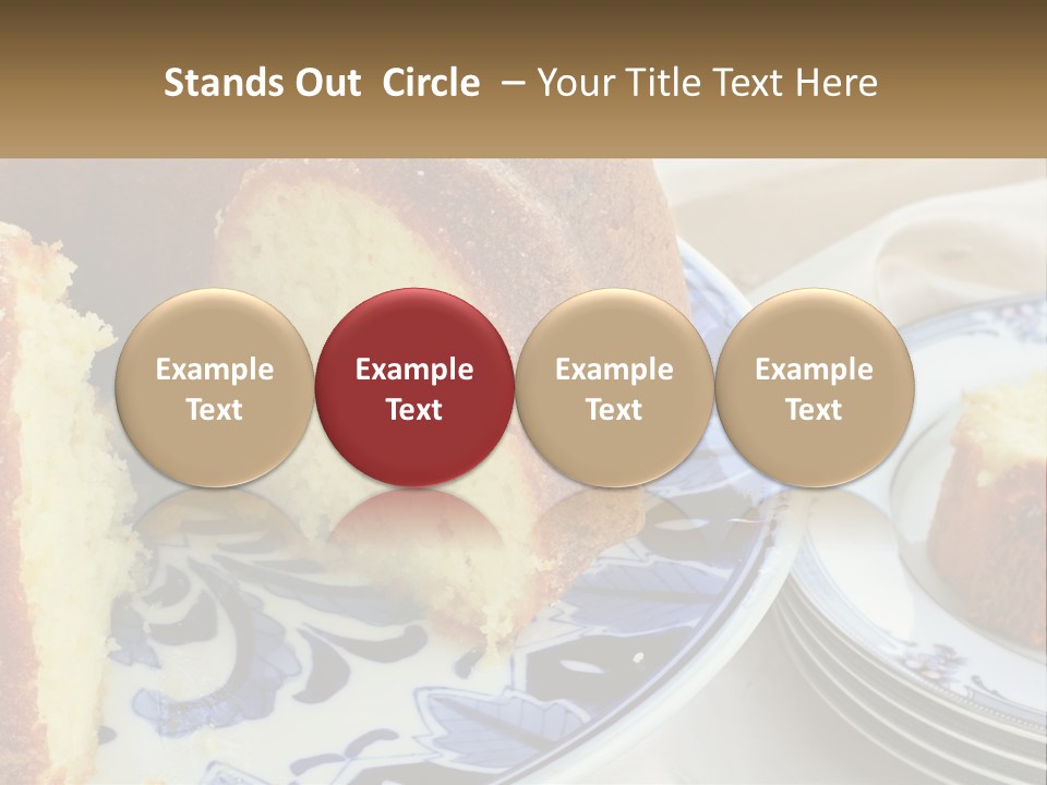Photography Homemade Sponge Cake PowerPoint Template