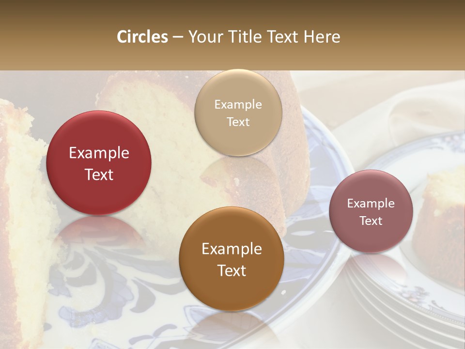 Photography Homemade Sponge Cake PowerPoint Template