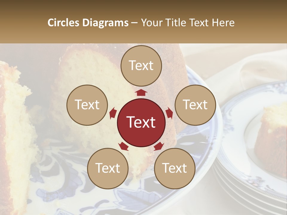 Photography Homemade Sponge Cake PowerPoint Template