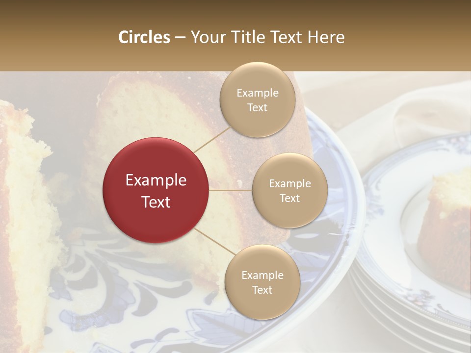 Photography Homemade Sponge Cake PowerPoint Template