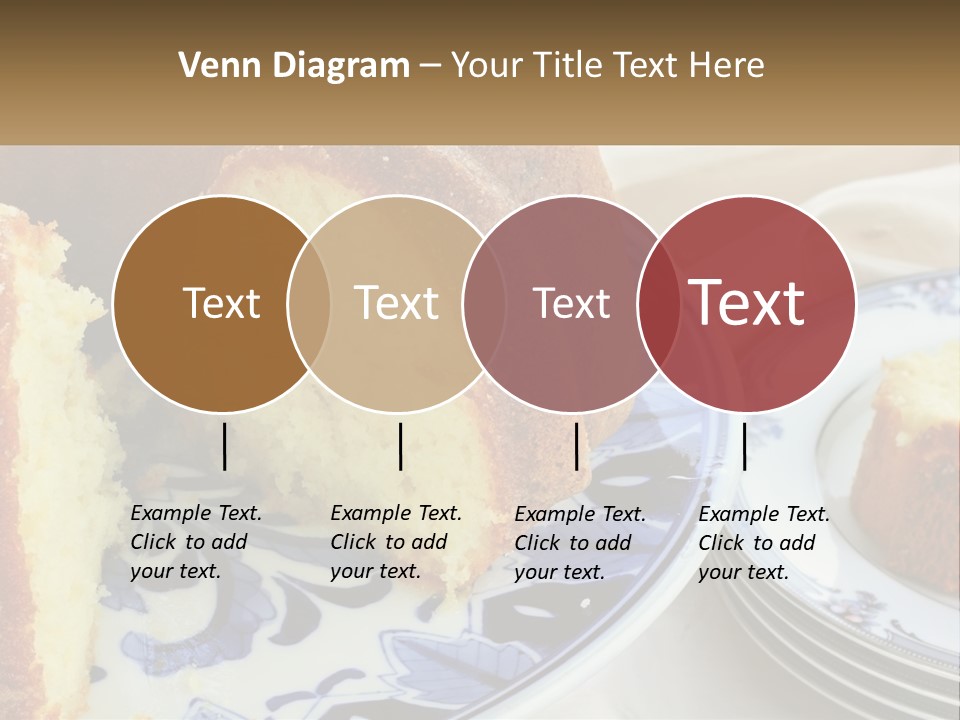 Photography Homemade Sponge Cake PowerPoint Template