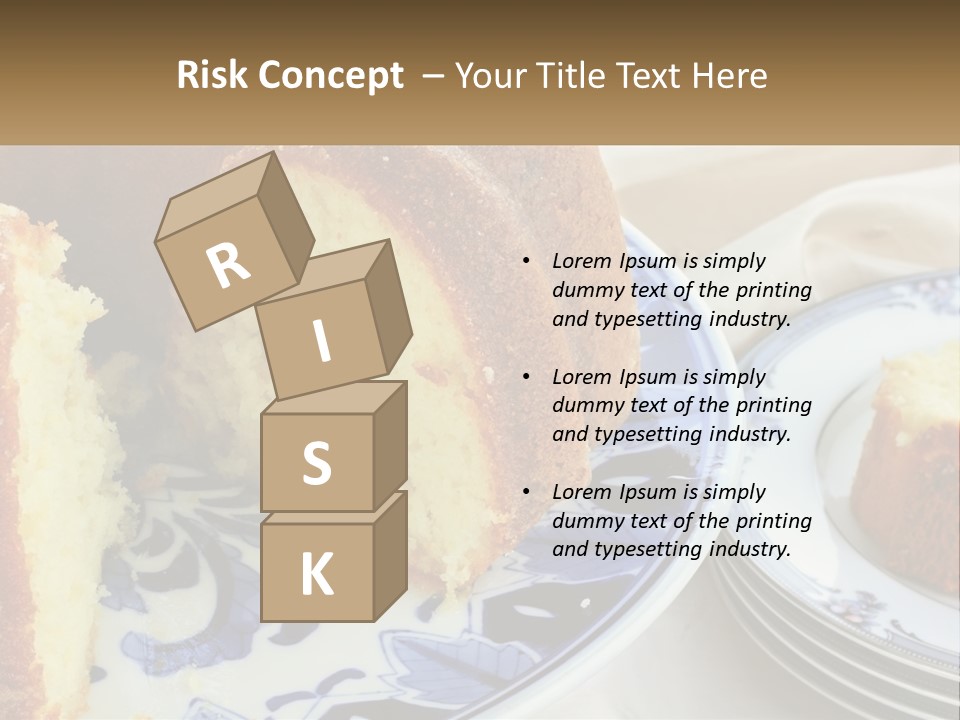 Photography Homemade Sponge Cake PowerPoint Template