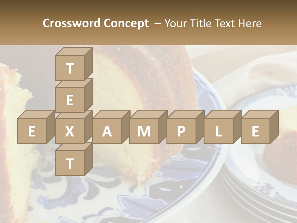 Photography Homemade Sponge Cake PowerPoint Template