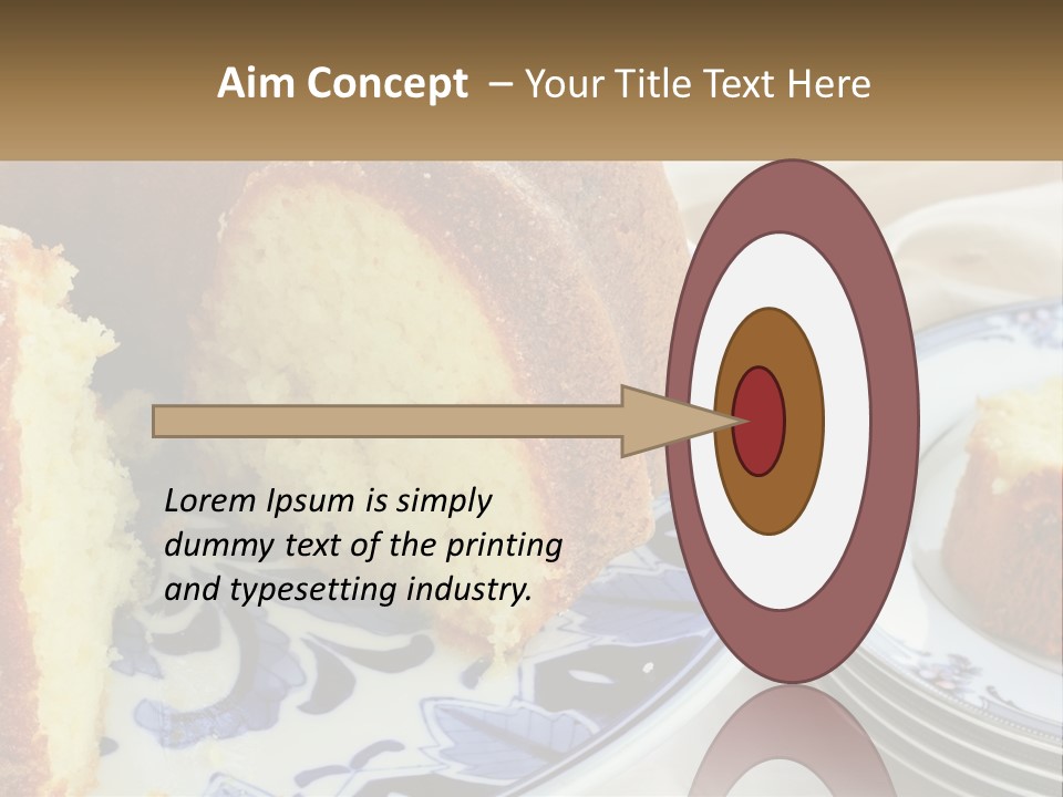 Photography Homemade Sponge Cake PowerPoint Template