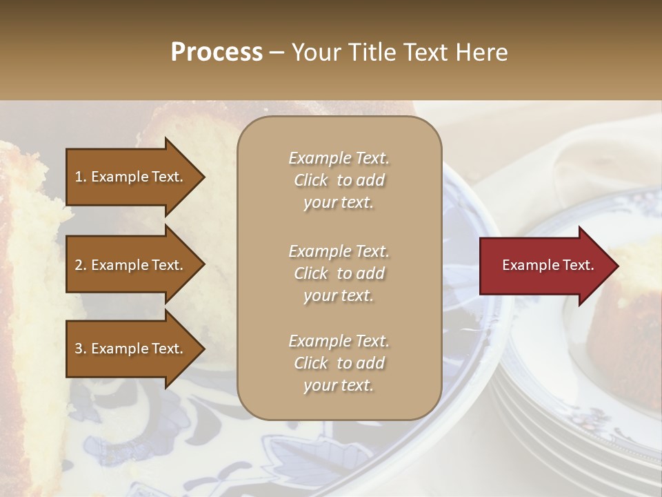 Photography Homemade Sponge Cake PowerPoint Template