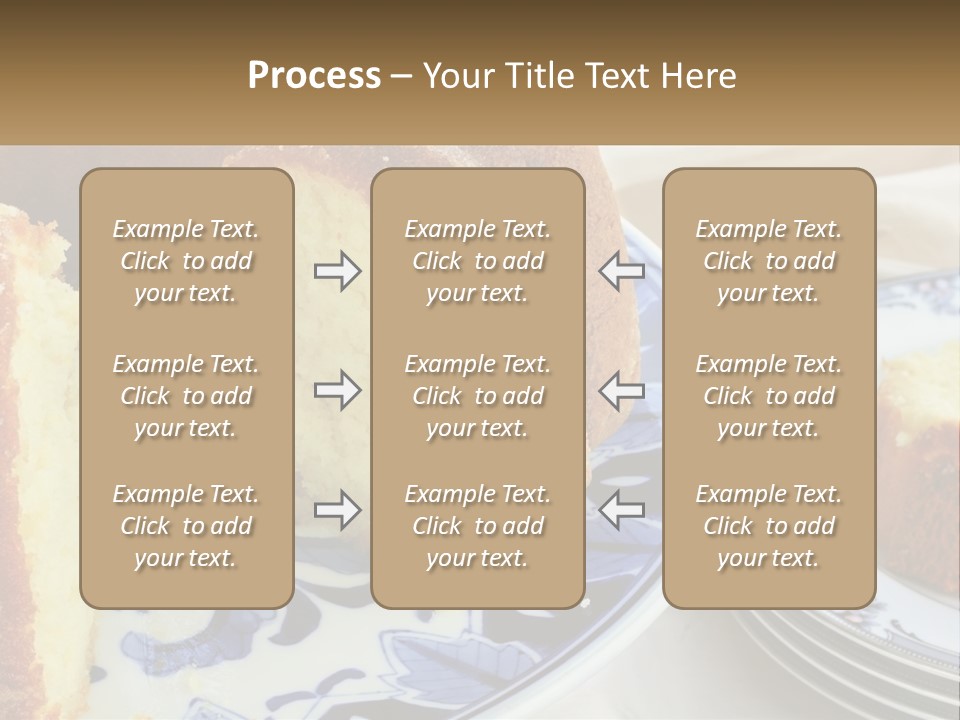 Photography Homemade Sponge Cake PowerPoint Template