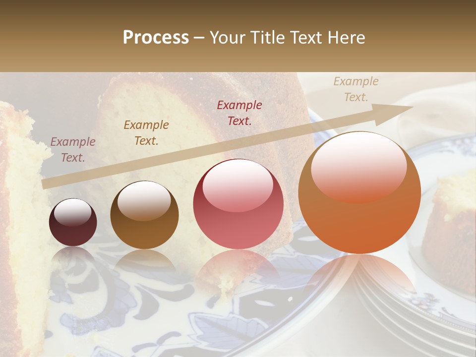 Photography Homemade Sponge Cake PowerPoint Template