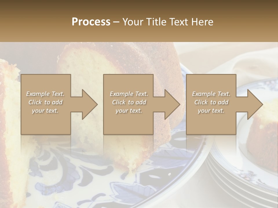 Photography Homemade Sponge Cake PowerPoint Template
