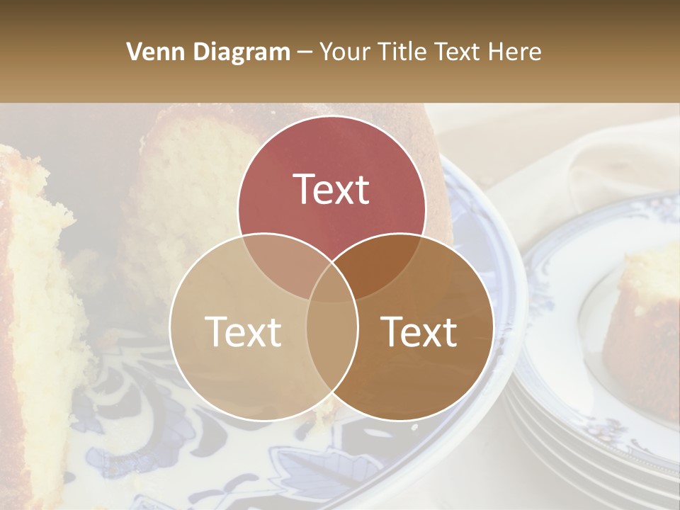 Photography Homemade Sponge Cake PowerPoint Template