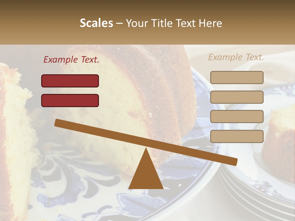 Photography Homemade Sponge Cake PowerPoint Template