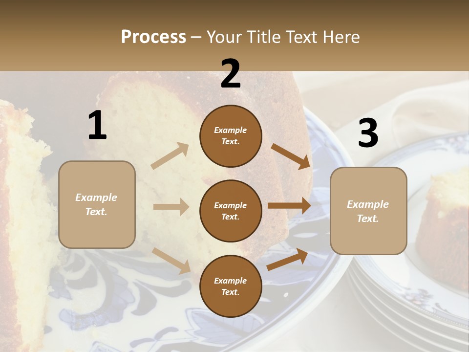Photography Homemade Sponge Cake PowerPoint Template