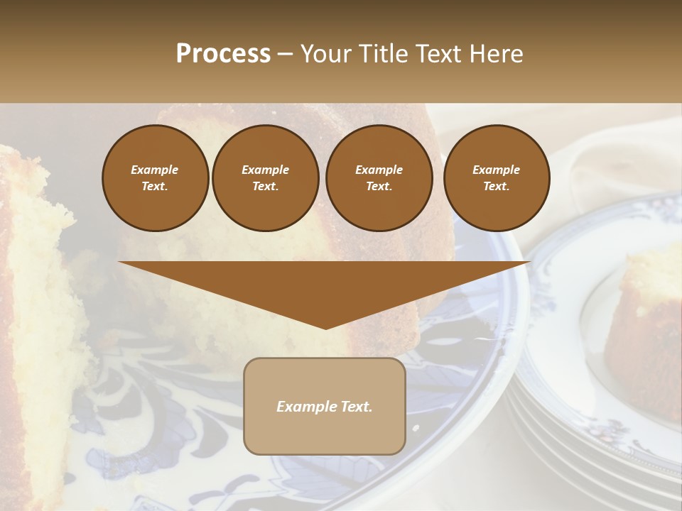 Photography Homemade Sponge Cake PowerPoint Template