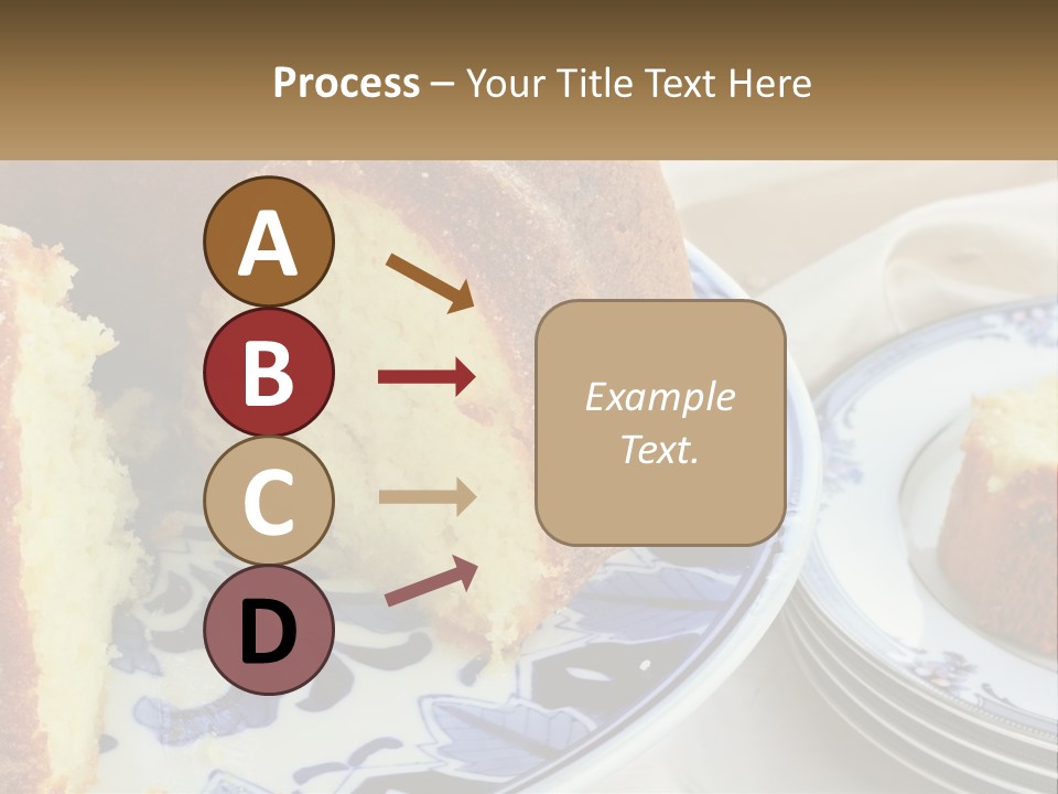Photography Homemade Sponge Cake PowerPoint Template