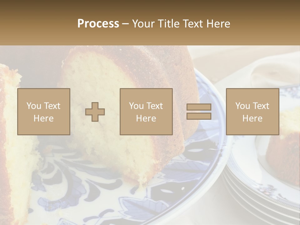 Photography Homemade Sponge Cake PowerPoint Template
