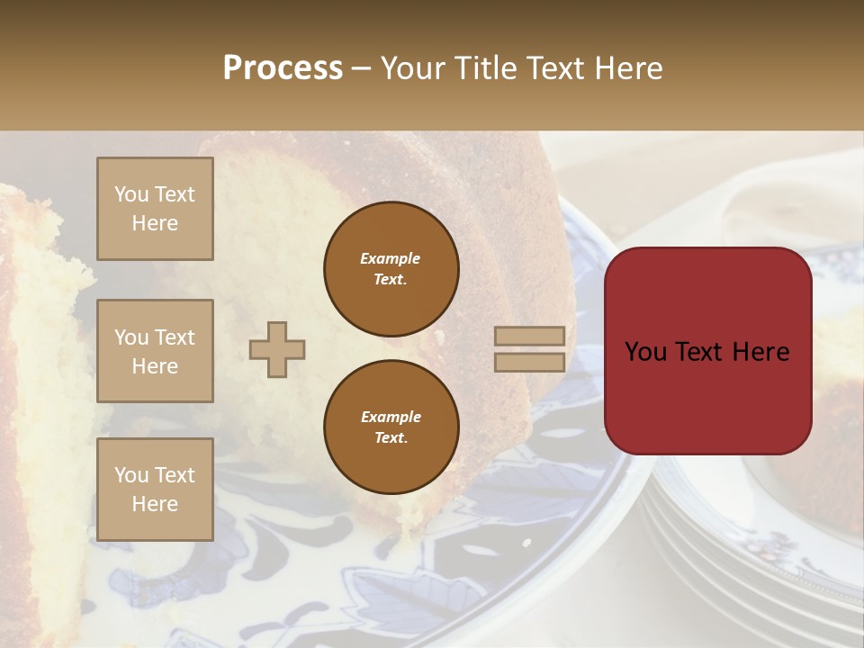Photography Homemade Sponge Cake PowerPoint Template