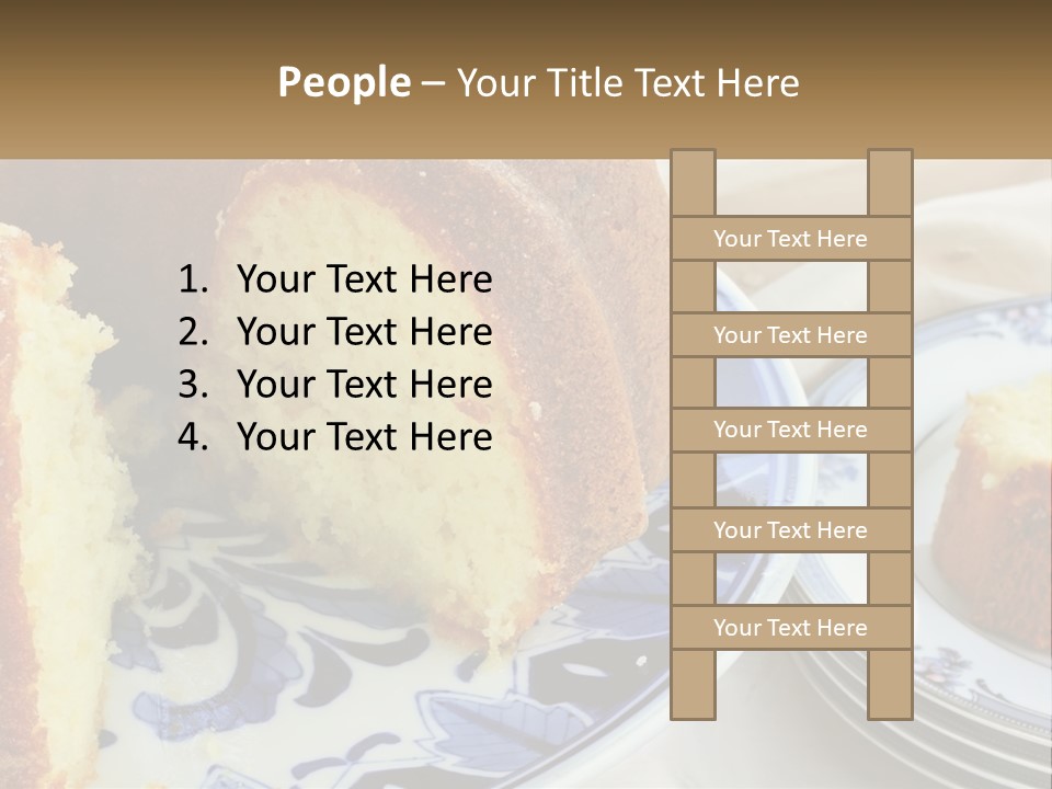 Photography Homemade Sponge Cake PowerPoint Template