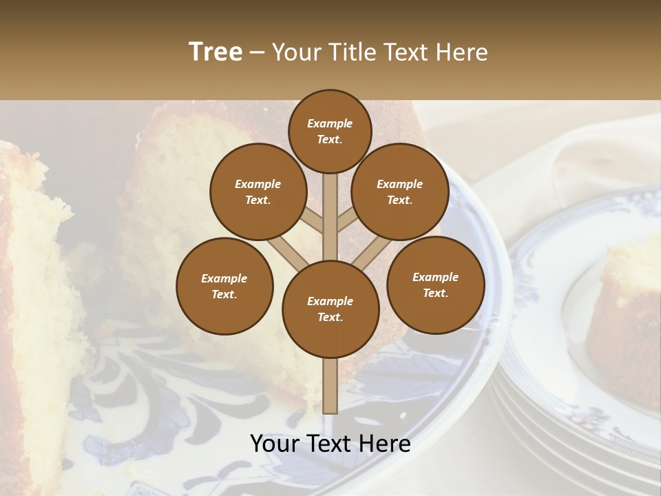 Photography Homemade Sponge Cake PowerPoint Template