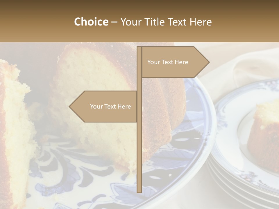 Photography Homemade Sponge Cake PowerPoint Template