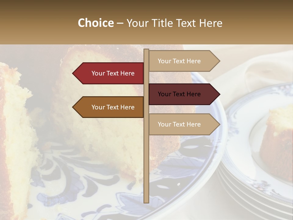 Photography Homemade Sponge Cake PowerPoint Template