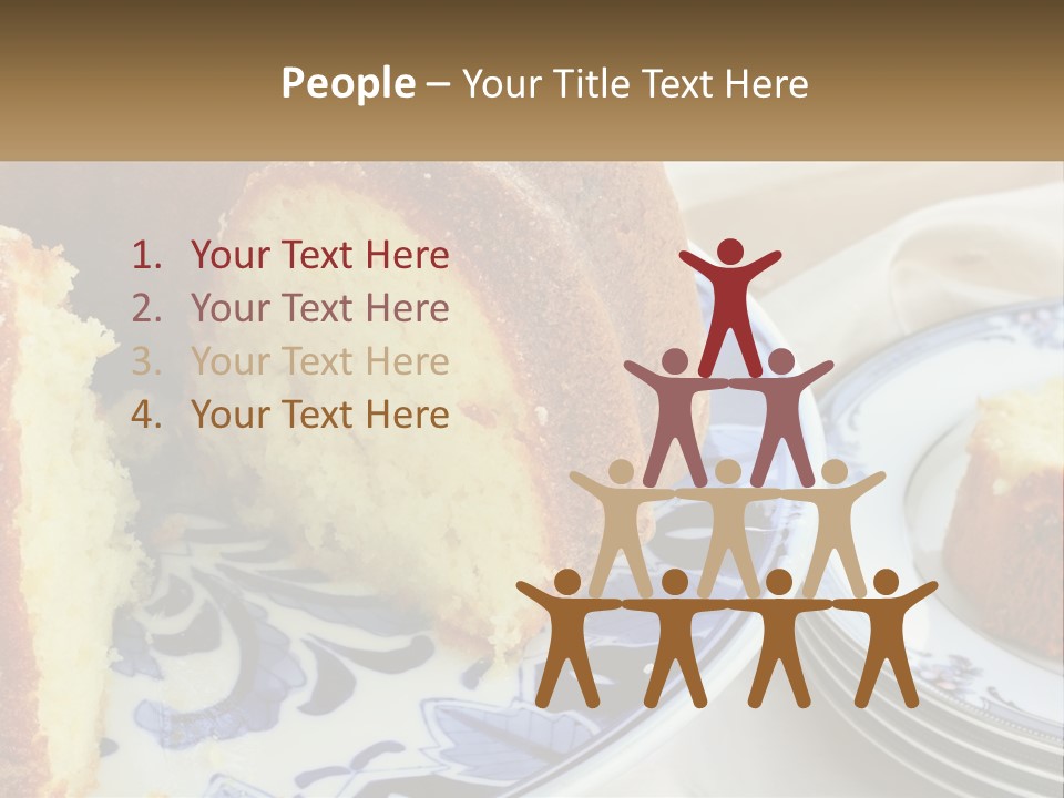 Photography Homemade Sponge Cake PowerPoint Template