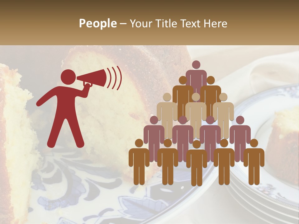 Photography Homemade Sponge Cake PowerPoint Template