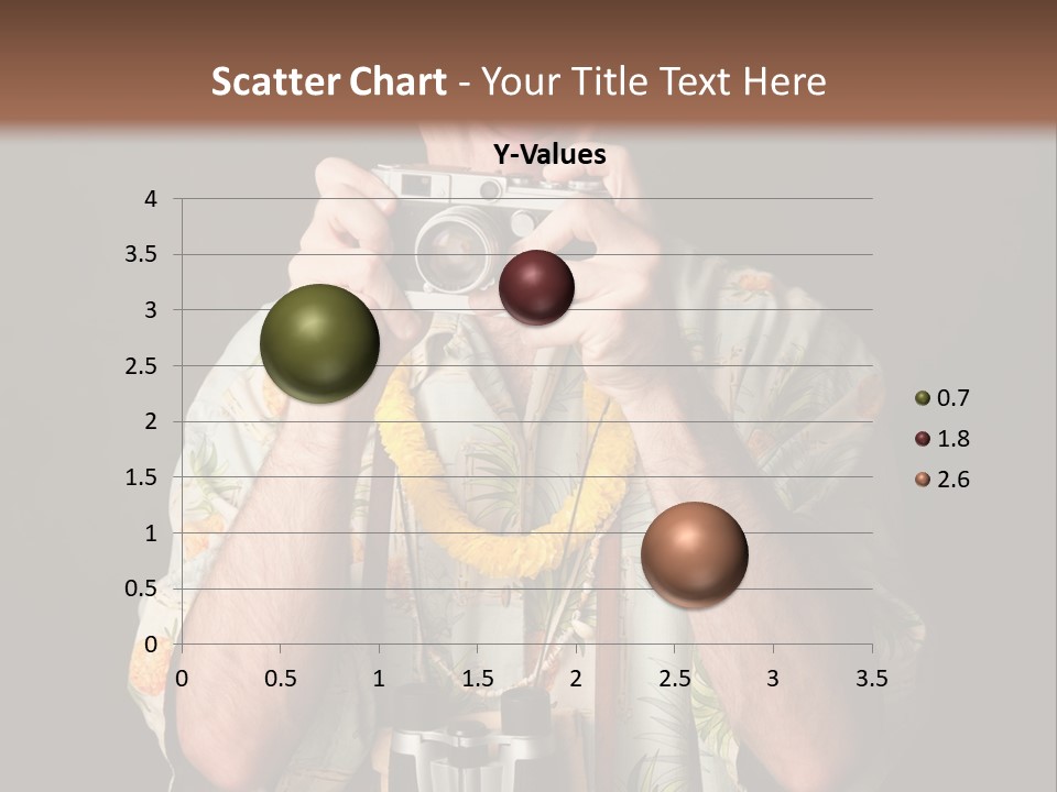 Binoculars Garland Amusement PowerPoint Template