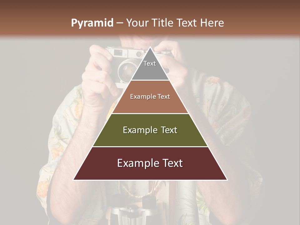 Binoculars Garland Amusement PowerPoint Template