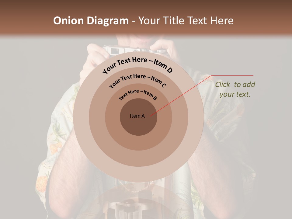 Binoculars Garland Amusement PowerPoint Template