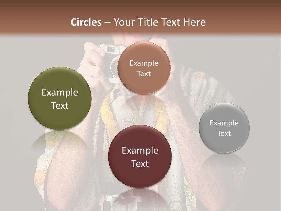 Binoculars Garland Amusement PowerPoint Template