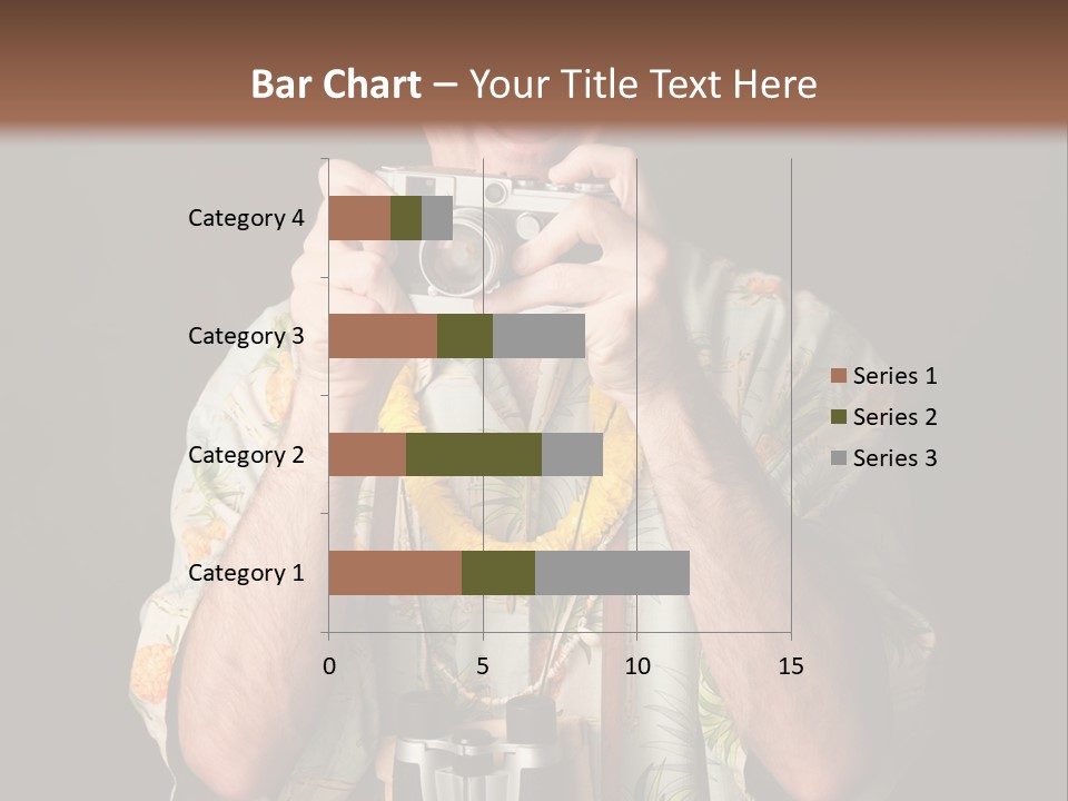 Binoculars Garland Amusement PowerPoint Template