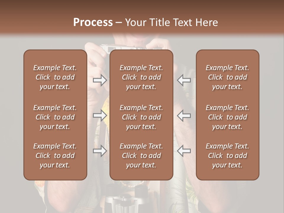 Binoculars Garland Amusement PowerPoint Template