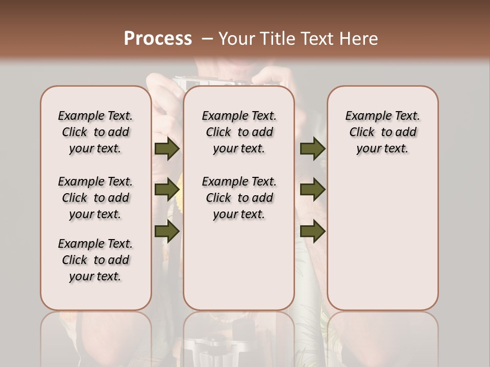 Binoculars Garland Amusement PowerPoint Template