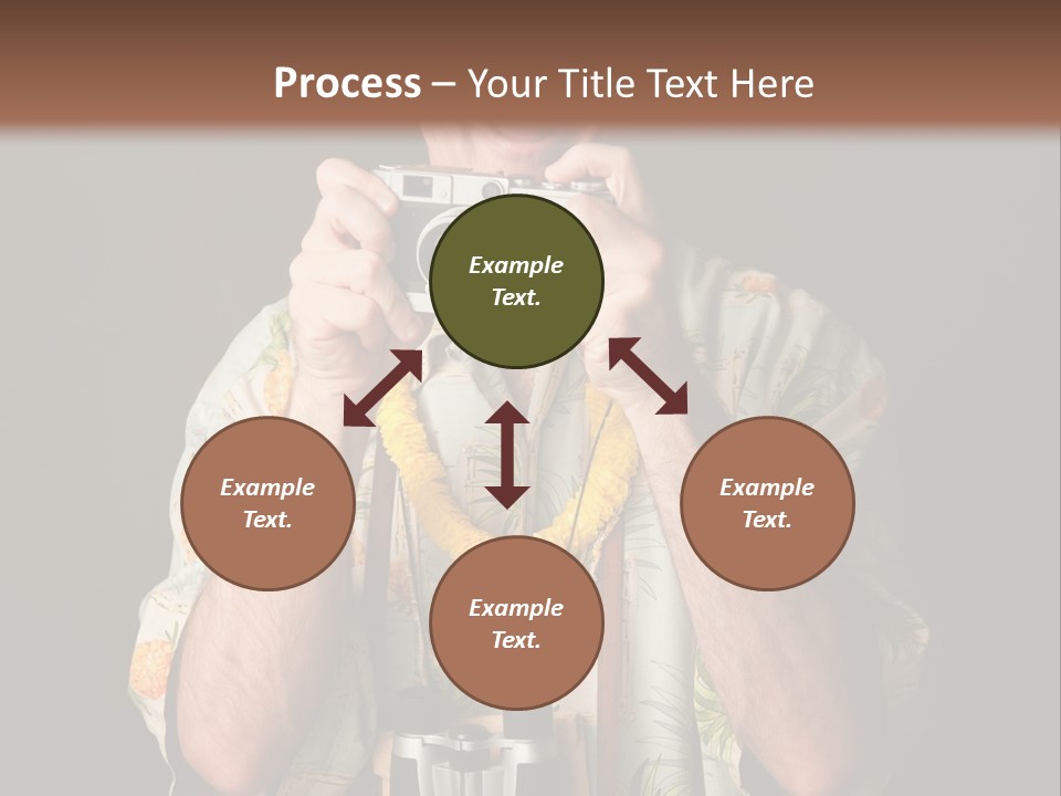 Binoculars Garland Amusement PowerPoint Template