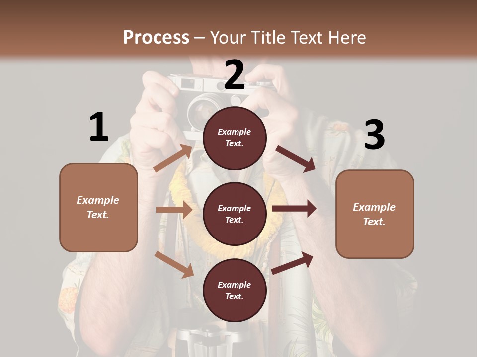 Binoculars Garland Amusement PowerPoint Template