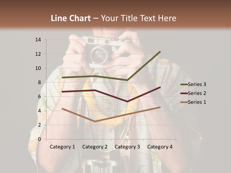 Binoculars Garland Amusement PowerPoint Template