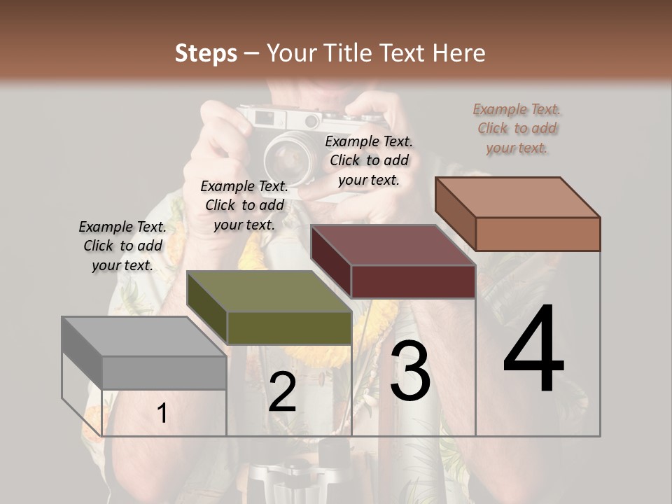 Binoculars Garland Amusement PowerPoint Template