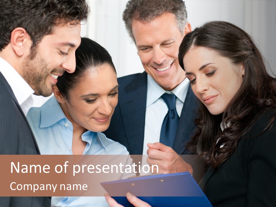 Examining Success Meeting PowerPoint Template