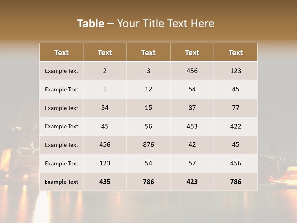 Viaduct Railway Opera PowerPoint Template