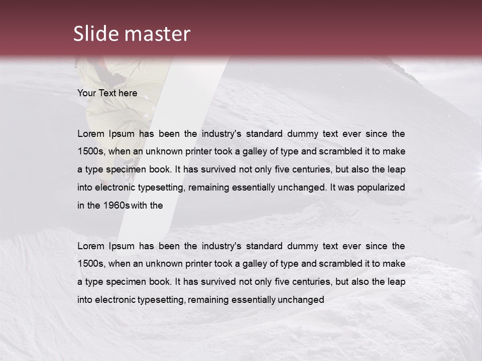 Extreme Athlete Adventurous PowerPoint Template