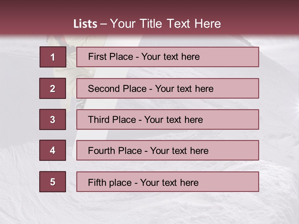 Extreme Athlete Adventurous PowerPoint Template
