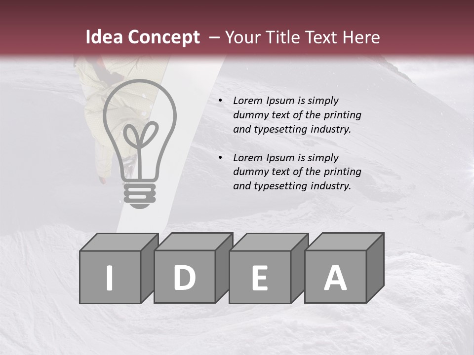 Extreme Athlete Adventurous PowerPoint Template