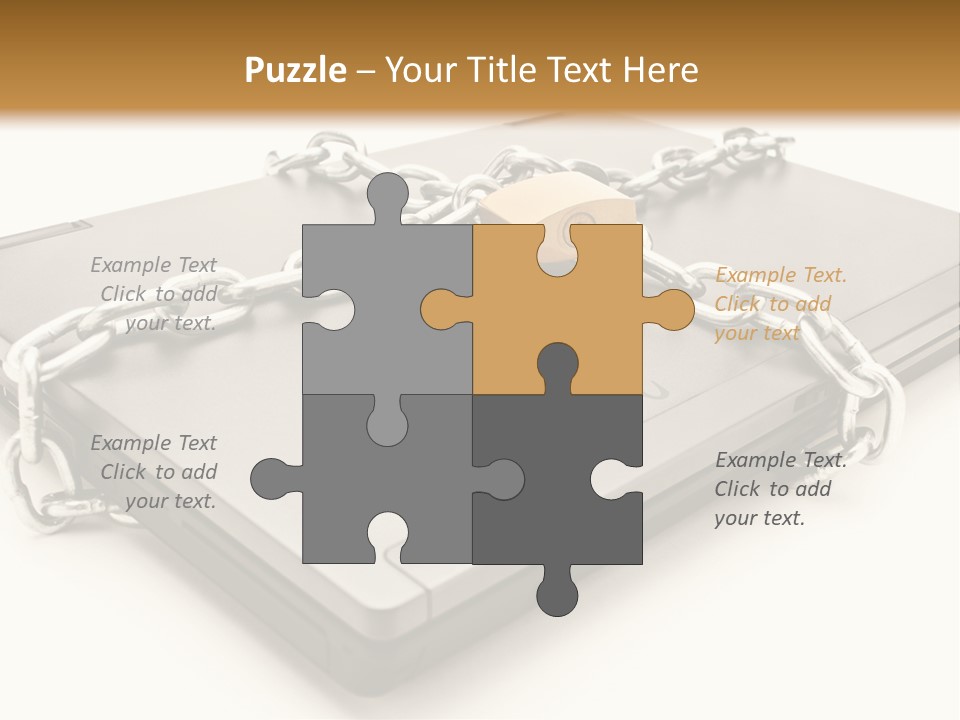 Shield Closed Security PowerPoint Template