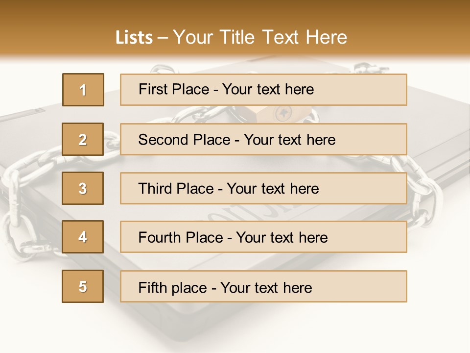 Shield Closed Security PowerPoint Template