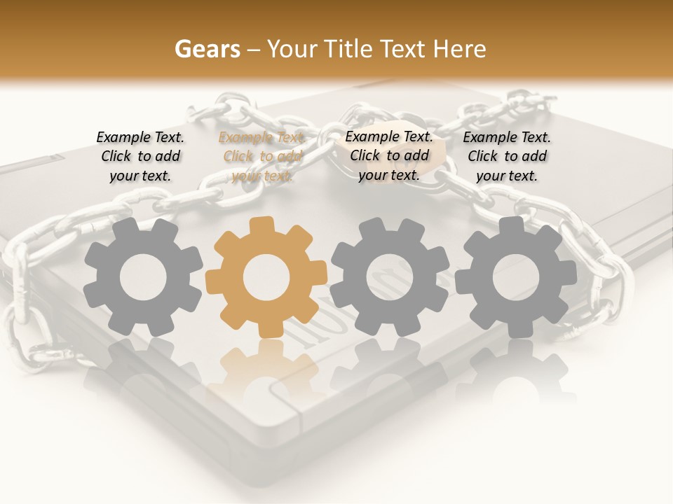 Shield Closed Security PowerPoint Template