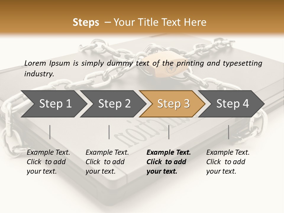 Shield Closed Security PowerPoint Template