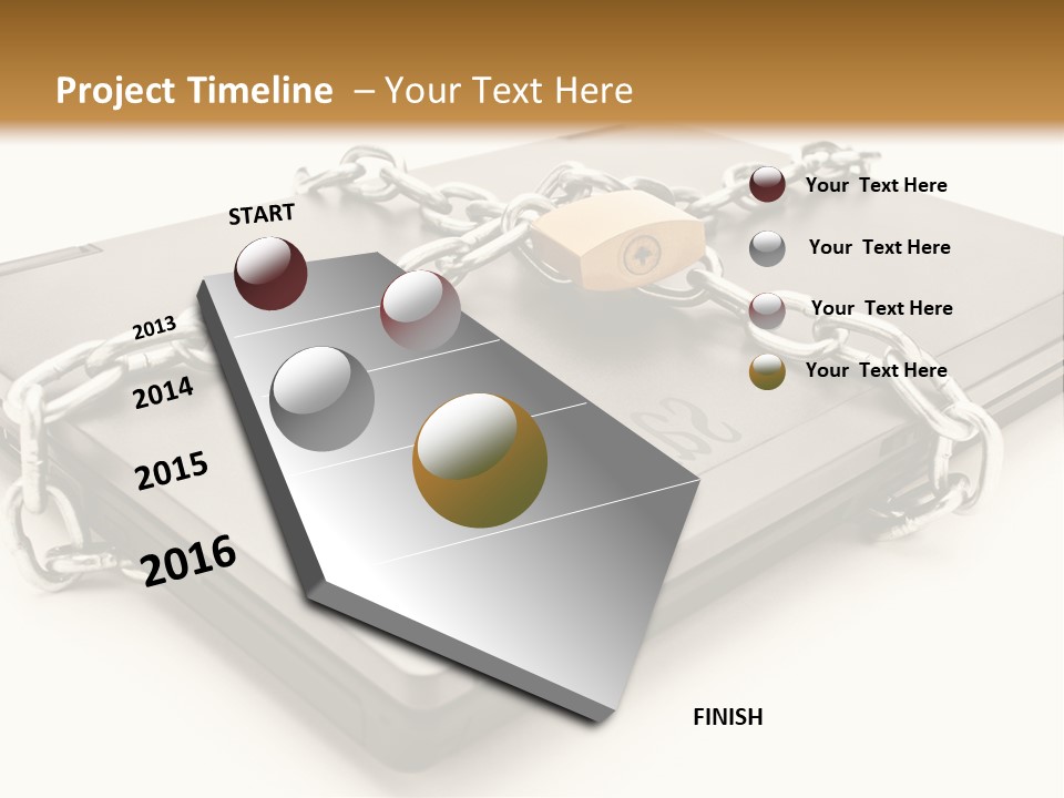 Shield Closed Security PowerPoint Template