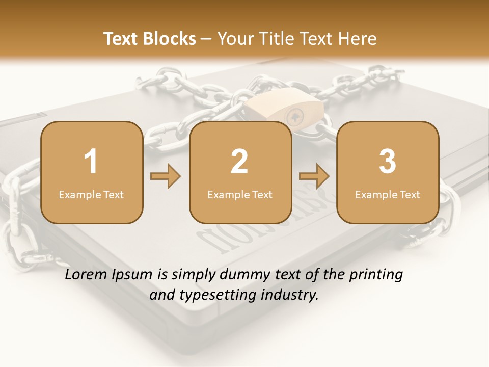 Shield Closed Security PowerPoint Template