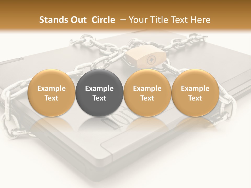 Shield Closed Security PowerPoint Template